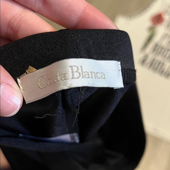 Costa Blanca Black Leggings with Silver Accents - Picture 2 of 2